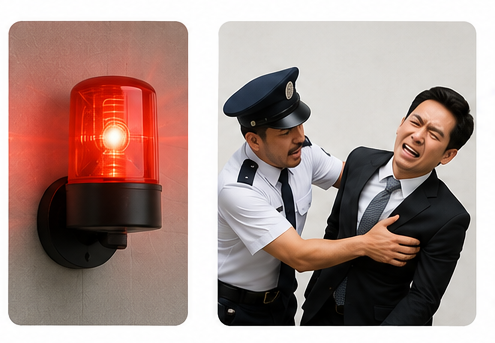 Alarm dan petugas menyerang penghuni sendiri